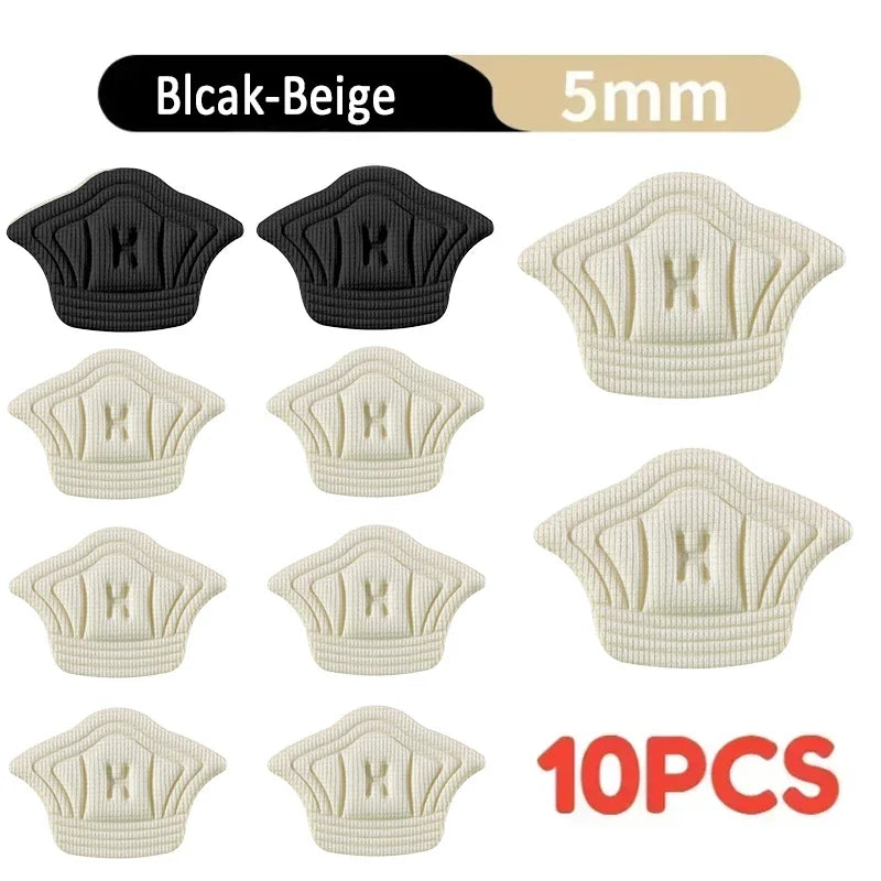 5 Pairs Adjustable Shoe Heel Pads – Insoles for Sports & Everyday Shoes