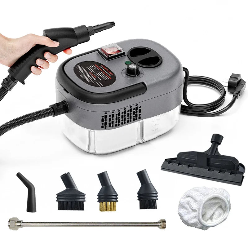 2500W High-Temperature Handheld Steam Cleaner for Home, Car, Kitchen, and More