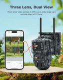 LS VISION 12MP 6K Solar Camera 15X Zoom 4G/WiFi Triple Lens Night Vision PTZ Trail Camera thumbnail 11