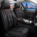 Full Leather Car Seat Cushion – All Season Universal Driver & Passenger Seat Cover Pad | 1pc or 2pcs thumbnail 9