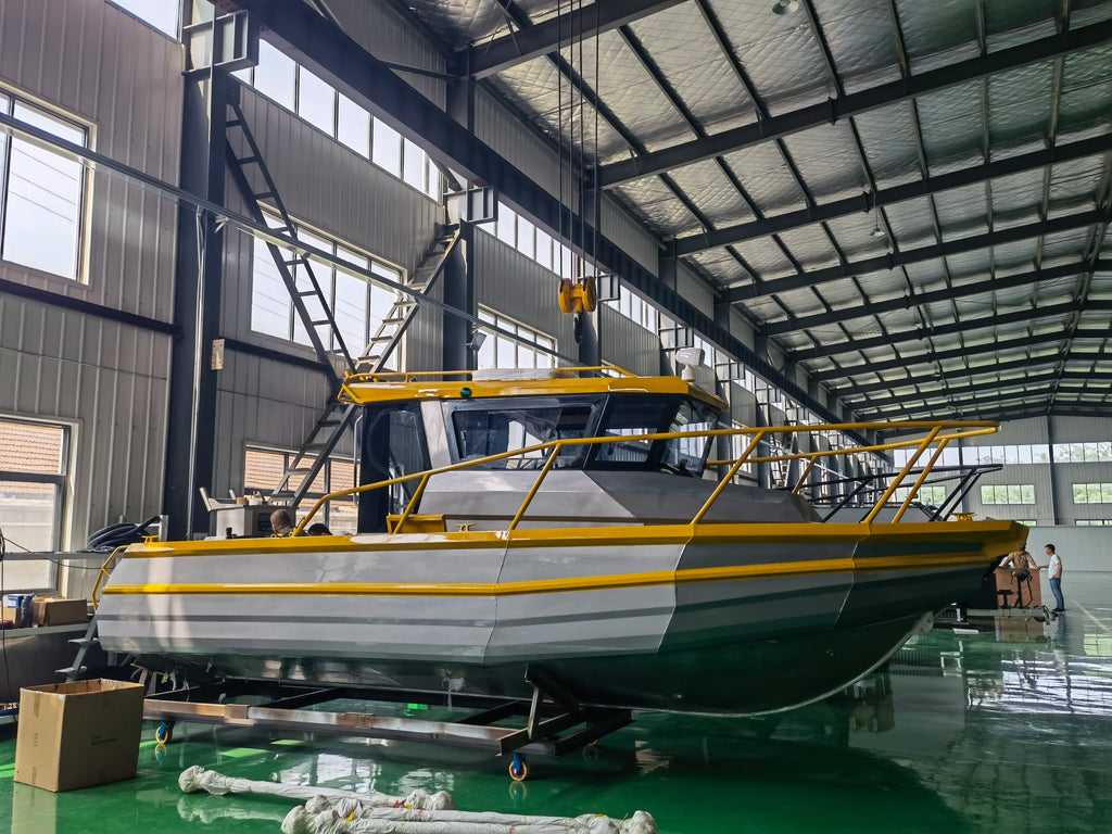 25ft / 7.5m Aluminum Easy Craft Fishing Boat – CE Certified, Outboard Ready, 8 Person Capacity