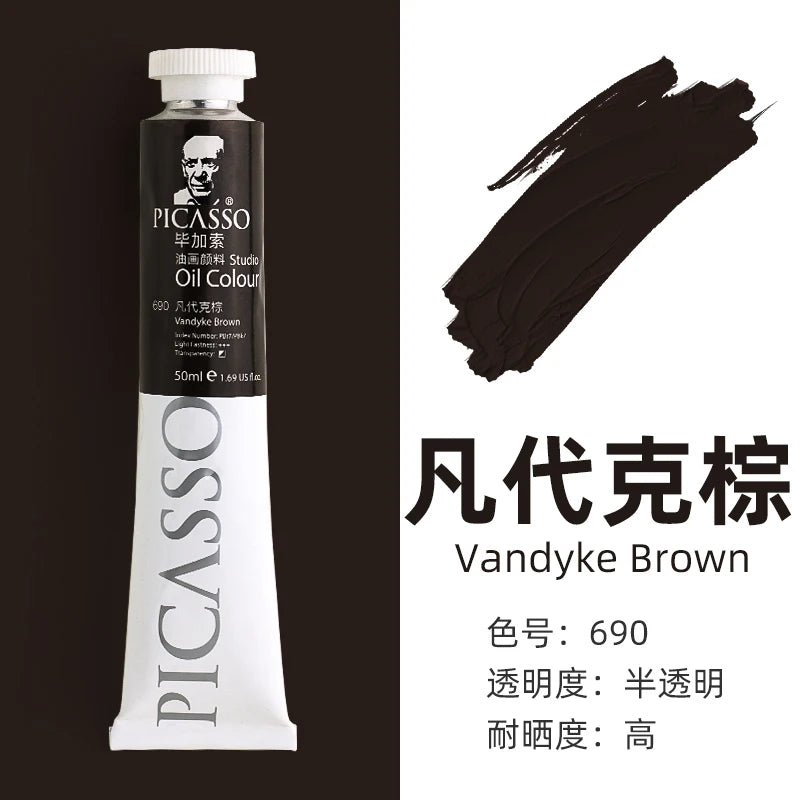 170ml Phoenix Large Tube Oil Paint – Non-Toxic, High Tint Strength, Mixable Artist Paint for Canvas & DIY Art