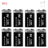MATOV 9V 1100mAh USB Rechargeable Li-ion Battery – Type-C Charging | Long-Lasting Power for RC, Multimeters, Alarms & More thumbnail 19