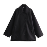 MUJER Oversize Long Jacket for Women – Autumn/Winter Trench Coat Bomber Style thumbnail 18