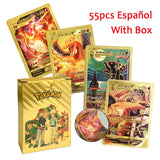 Pokemon VMAX & GX Gold Foil Flash Cards – Pikachu, Charizard, Multilingual Game Battle Collection thumbnail 17