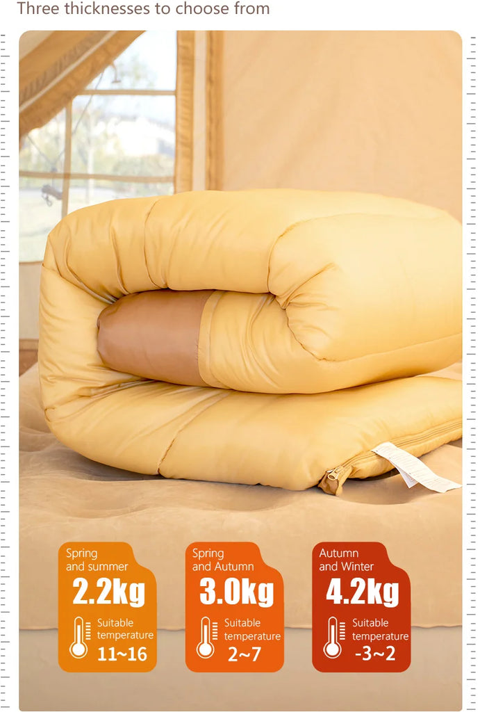 BSWOLF 2-Person Camping Sleeping Bag – Four Seasons, Portable & Warm