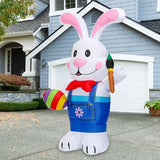 6ft LED Inflatable Easter Bunny with Eggs – Luminous Garden Decoration thumbnail 4