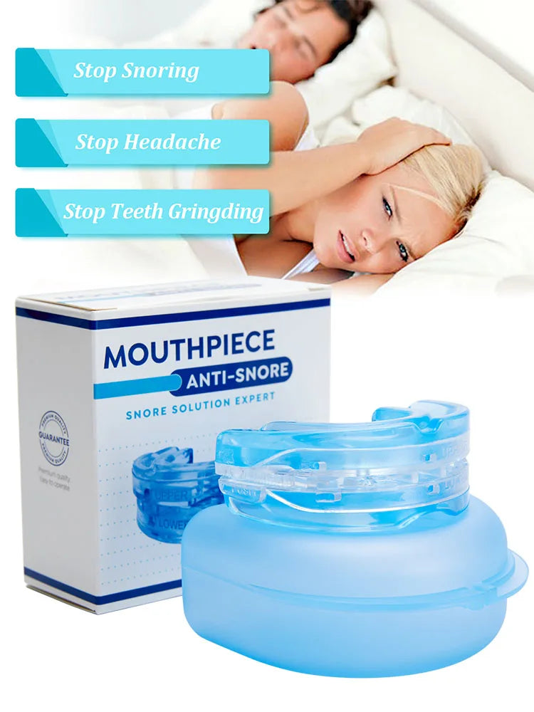 Anti Snoring & Bruxism Mouth Guard – Comfortable Sleep Aid to Stop Snoring, Teeth Grinding & Sleep Apnea