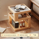 Solid Wood Bedside Table with Storage – Modern Minimalist Bedroom Side Table thumbnail 44