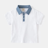 Fashion Kids Boys Polo Shirt – Luxury Stand Collar Summer Tee, Soft Breathable Cotton thumbnail 38