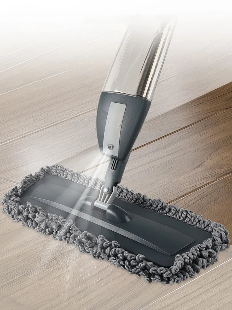 Spray Mop Hand-Free Dual-Use Flat Mop – Wet & Dry Microfiber Floor Cleaner