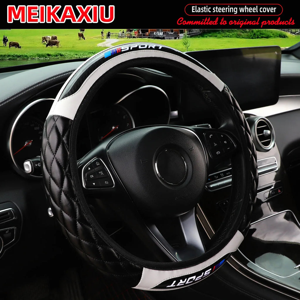 Universal Crystal Carbon Fiber Sport Steering Wheel Disc Cover – All Season Fit