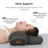 Electric Neck Massager Pillow Cervical Stretcher with Heat & Vibration – Orthopedic Neck and Back Support thumbnail 8