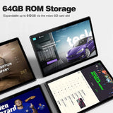 PRITOM 10 Inch Android 13 Tablet PC with SIM Slot, 64GB Storage, Quad Core, 3G Phone Call, GPS, Dual Cameras thumbnail 5