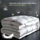 Five-Star Hotel Style Goose Down Duvet – Warm Winter Quilt for Single & Double Beds – Soft Quilted Polyester Comforter 150x200cm to 200x230cm thumbnail 1