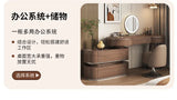 Luxury Modern Bedroom Dressing Table with Mirror, Makeup Stool, and Storage Drawers thumbnail 12