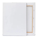 5pcs White Blank Square Artist Canvas Wooden Frame Cotton Boards for Oil, Acrylic & Watercolor Painting thumbnail 3