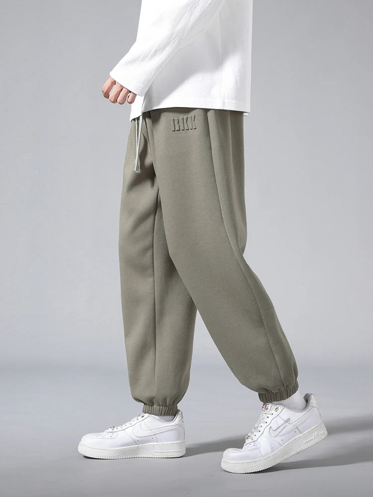 Men’s Big Size Hip Hop Jogger Sweatpants 6XL–8XL Loose Fit Cotton Blend Pants
