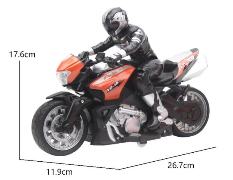 High Speed RC Stunt Motorbike – 360° Rotation Drift Remote Control Motorcycle Toy