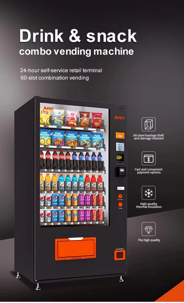 Bottled Water & Snack Automatic Vending Machine – Cold Drink & Snack Dispenser