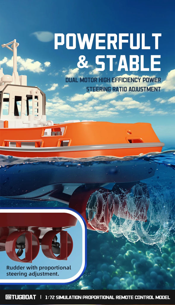 686 RC Boat 1/72 Dual Motor Wireless Remote Control Ship – 2.4G