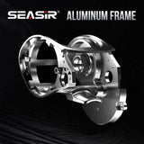 SeaSir Megacuda Baitcasting Reel – 15KG Drag, 9+1BB, 6.5:1 Gear Ratio, Deep Spool Aluminum & Carbon Jigging Reel for Saltwater Fishing thumbnail 3