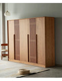 Luxury Modern Wooden Wardrobe with Sliding Doors and Storage Drawers – Nordic Style Bedroom Closet Furniture thumbnail 10