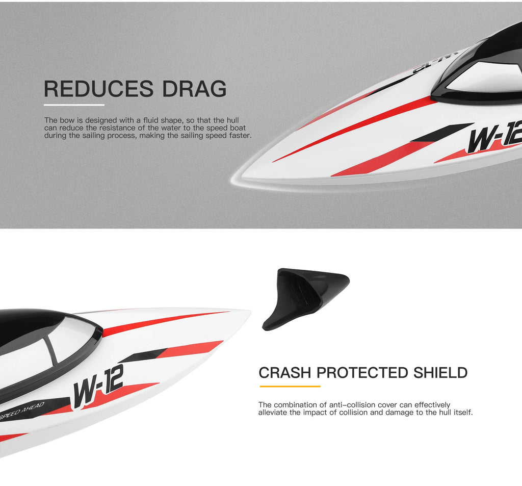 WL916 / WL912-A RC Speedboat 2.4GHz High-Speed Remote Control Racing Boat for Kids