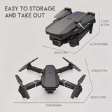 Professional E88 Pro 4K HD Camera Drone WiFi FPV Foldable RC Quadcopter Helicopter for Kids and Adults thumbnail 5