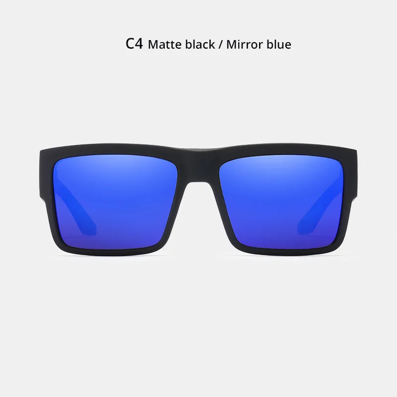 KDEAM Classic Square Polarized Sports Sunglasses UV400 Windproof Outdoor Fishing Driving Shades for Men KD093