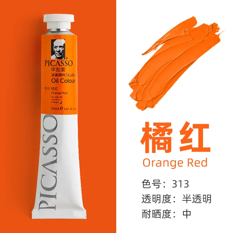 170ml Phoenix Large Tube Oil Paint – Non-Toxic, High Tint Strength, Mixable Artist Paint for Canvas & DIY Art