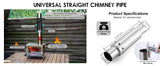 Outdoor Fire Wood Stove Chimney Pipe – Portable Stainless Steel Stove Accessory for Camping & Home Use thumbnail 8