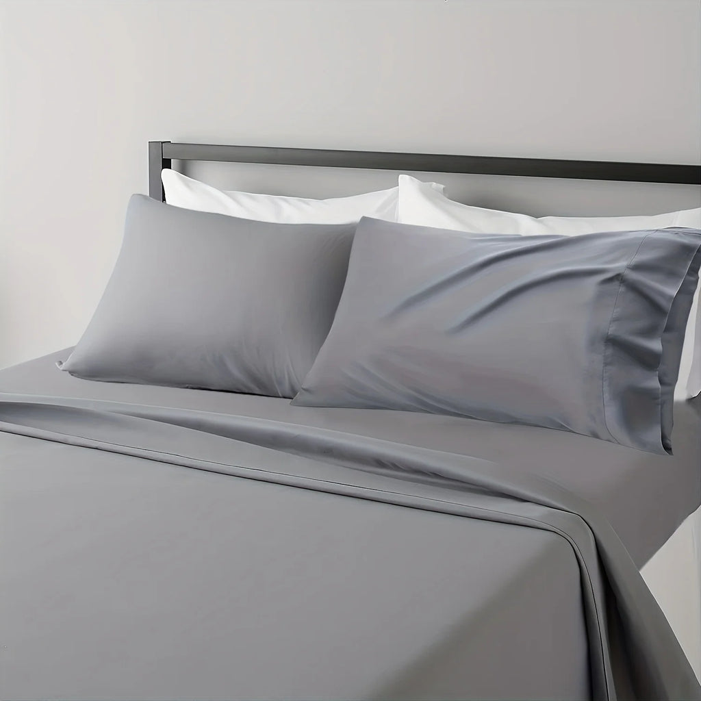 Breathable & Cooling Luxury Bed Sheet Set – Extra Soft Easy-Fit Hotel Style (3/4 Piece)