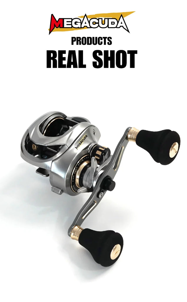 SeaSir Megacuda 15KG Drag Baitcasting Reel – Deep Spool, Aluminum Frame, Carbon Side, Double Handle Jigging Reel for Fresh & Saltwater Fishing