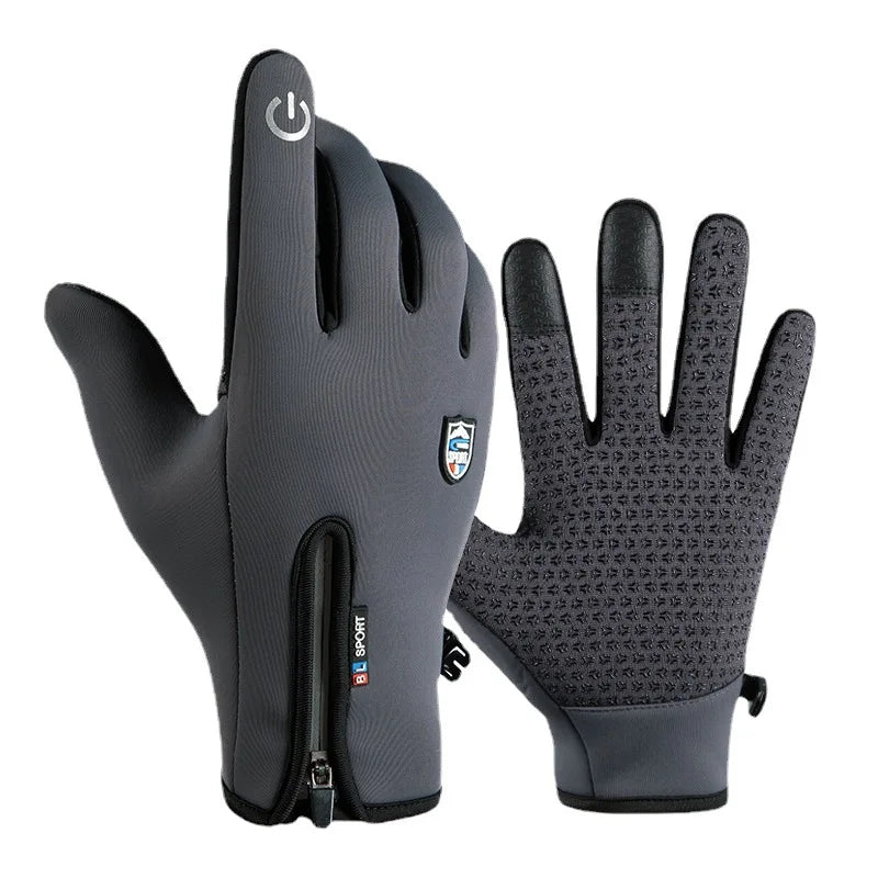 Touchscreen Fleece Warm Gloves – Waterproof, Windproof, Non-Slip Winter Gloves for Men & Women