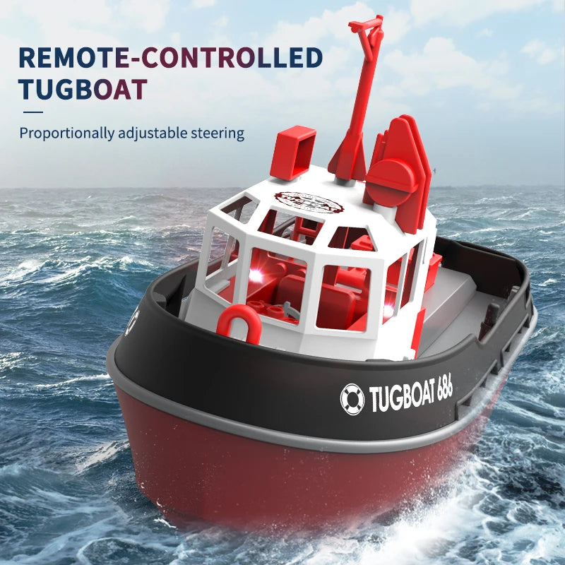 686 RC Boat 1/72 Dual Motor Wireless Remote Control Ship – 2.4G