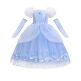 Cinderella Princess Cosplay Dress for Girls – Ball Gown Sequin Tutu Puff Mesh Summer Dress for Birthday & Carnival thumbnail 21