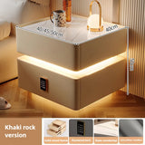 Modern Smart Suspension Bedside Table with Wireless Charging – Minimalist Solid Wood Nightstand thumbnail 3