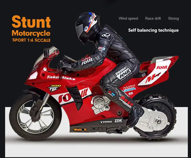 RC Motorcycles 1:6 & 1:10 Electric High-Speed Remote Control Racing Motorcycle for Kids