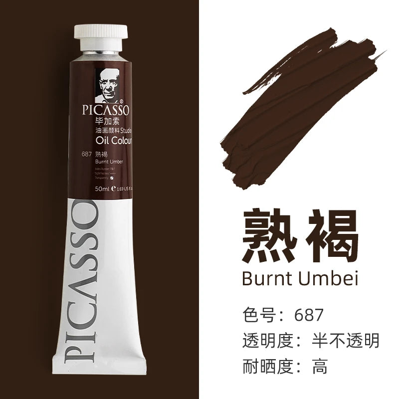 170ml Phoenix Large Tube Oil Paint – Non-Toxic, High Tint Strength, Mixable Artist Paint for Canvas & DIY Art