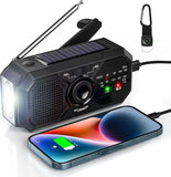 Multifunctional Emergency Radio – Hand Crank, Solar Powered, AM/FM/SW with LED Flashlight, SOS Alarm & Power Bank thumbnail 3
