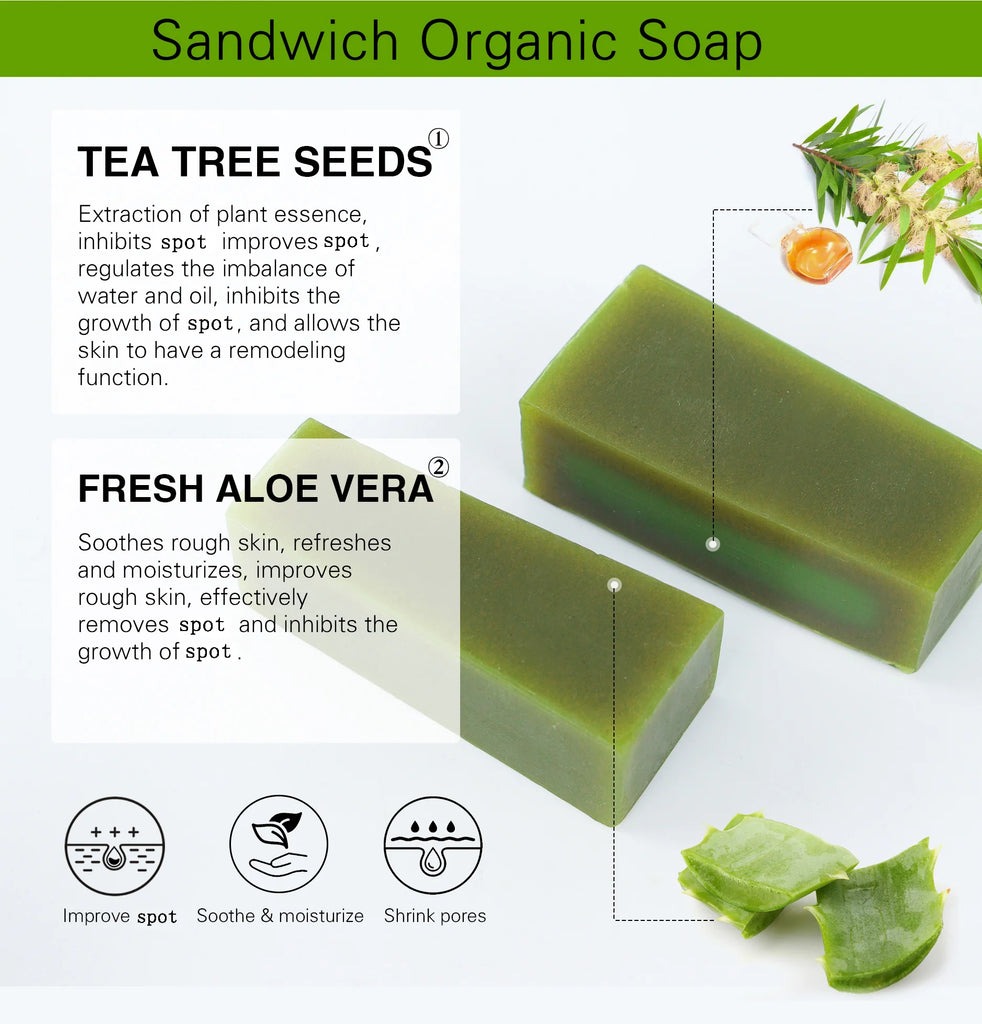 Aloe Brightening Soap Bar 200g – Dark Spot Removal, Acne Control & Oil Balancing for Face and Body