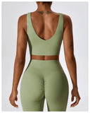 Seamless 2-Piece Women’s Yoga Set – Fitness Leggings & Sports Bra Workout Suit thumbnail 48