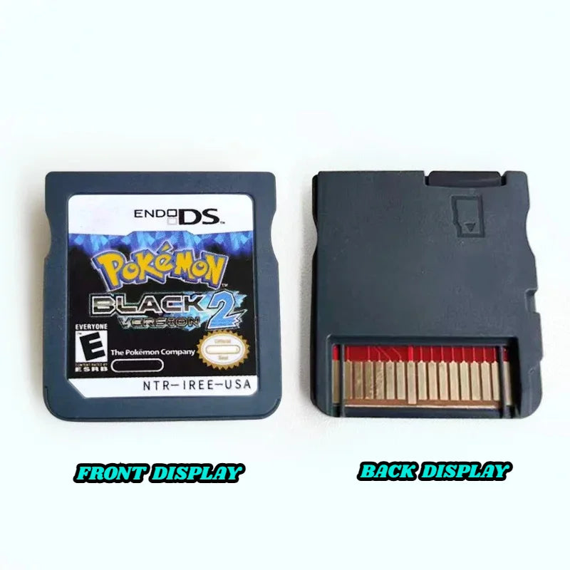 Pokemon Black & White 1+2 Combined Card for DS/NDS/3DS with Box Cassette