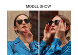 KINGSEVEN Handmade Black Walnut Wooden Polarized UV400 Sunglasses Semi-Rimless Retro Eyewear thumbnail 7