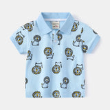 Fashion Kids Boys Polo Shirt – Luxury Stand Collar Summer Tee, Soft Breathable Cotton thumbnail 45