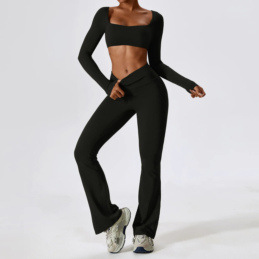 Seamless 2-Piece Women’s Yoga Set – Fitness Leggings & Sports Bra Workout Suit