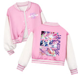 KPop Demon Hunters Huntrix Kids Baseball Uniform Costume – Unisex Cartoon Hoodie Set for Boys & Girls thumbnail 9
