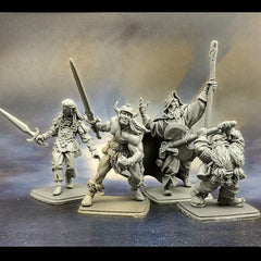 VicioLitchmyre Dungeon Resin Model Figure Kit – 4-Figure Fantasy GK Set (Unassembled & Unpainted)