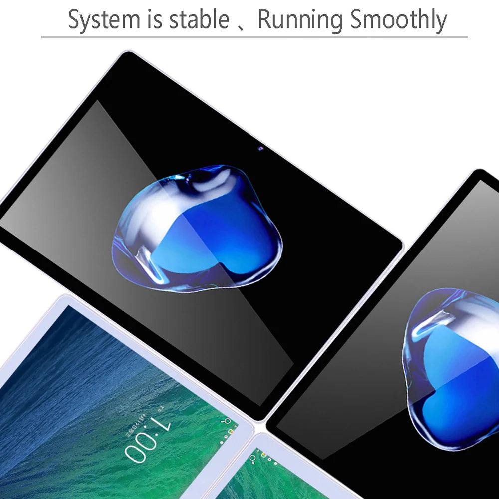 BDF 10.1 Inch Octa Core Tablet 4GB RAM 64GB ROM Dual SIM 3G Android 11 WiFi Bluetooth IPS Display